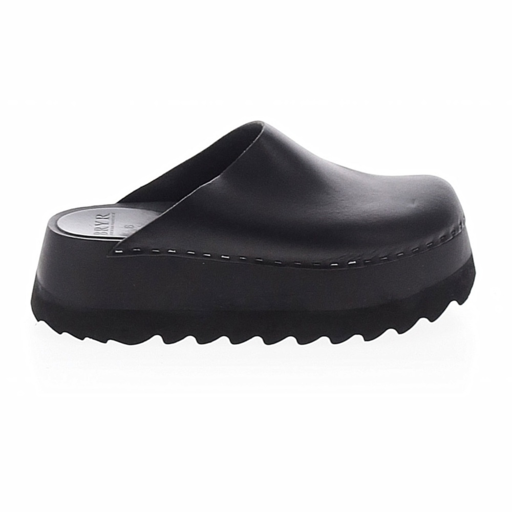 Bryr Chonk Monochrome Black Platform Clogs sz 6
